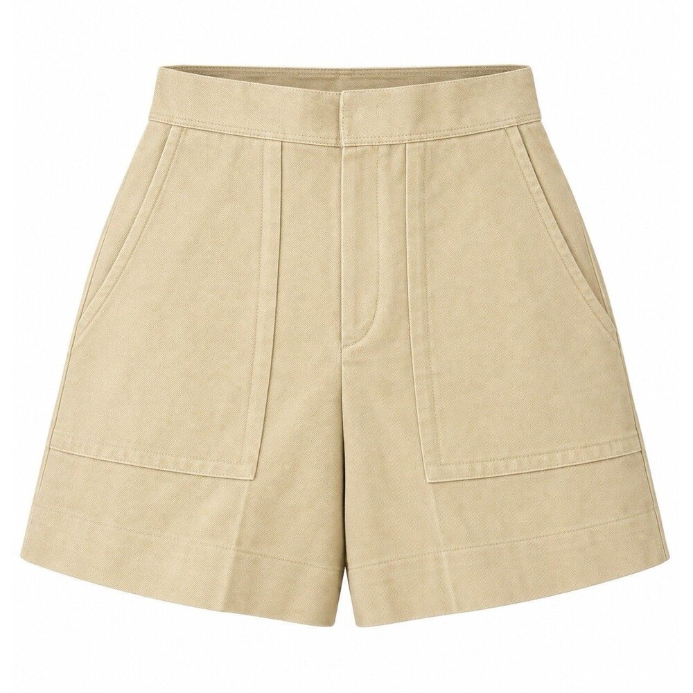 Isabel Marant Flare Leg High Waisted Shorts Women Black L 40 Cargo Minimal EUC